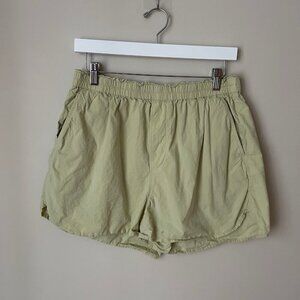 Madewell Poplin Paperbag Light Green Pull On Shorts Women’s Size Medium